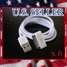 6X USB SYNC CHARGER CABLE IPOD TOUCH CLASSIC IPAD DOCK