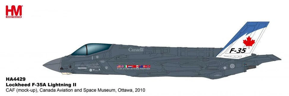 HA4429 1/72 F-35A Lightning II CAF mock up Canada Aviation & Space Museum Ottawa - Image 4 of 4
