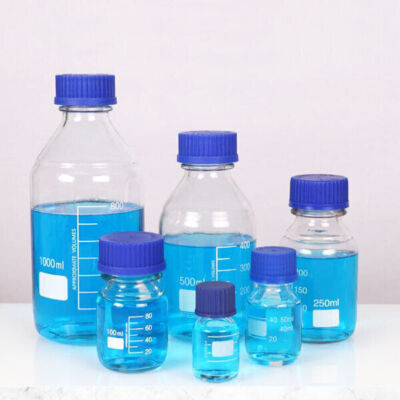 Reagent biology Thick Lab Chemistry Sample Bottles 25-1000ml glassware liquid