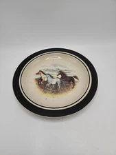 FolkCraft "Running Horses" 8 1/2 Inch Salad Plate - Near Mint Condition 