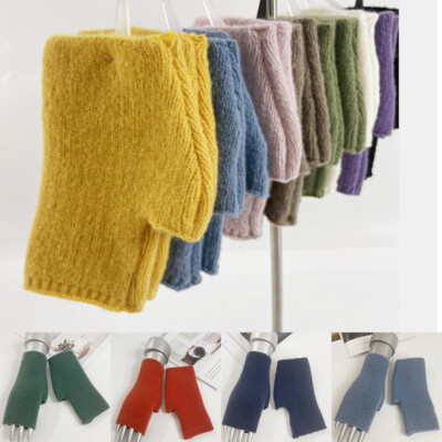 Warm Knitted Gloves Turtle Doves Gloves Cashmere Fingerless Hand Warmer Mittens