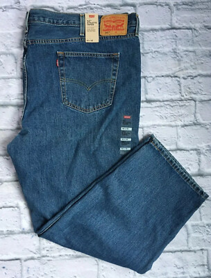Levis 541 W52 L32 Athletic Taper Red Tab Single Stitch Yellow Thread $79 NWT
