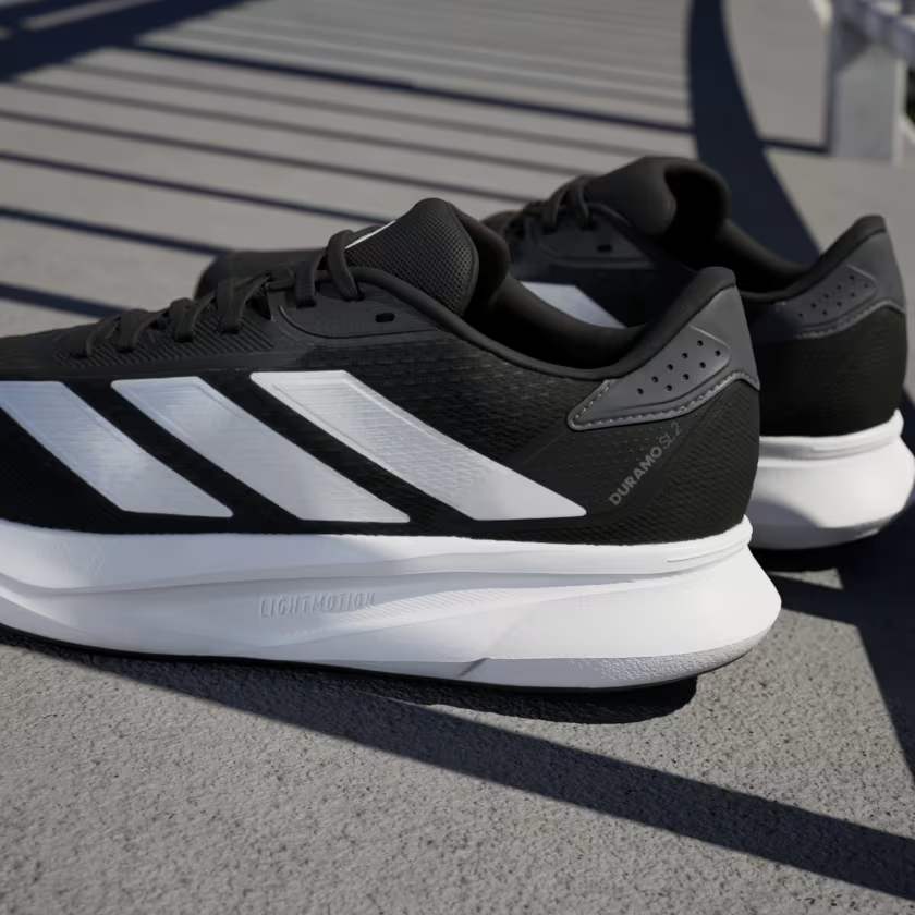 Adidas Men's Duramo SL 2 Running Shoes in Black/Cloud White