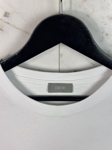 T-shirt Dior 1947 logo vestibilità rilassata manica corta bianca taglia L - Foto 19 di 24