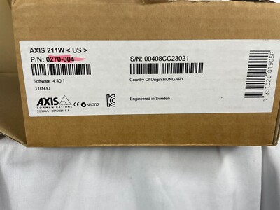 AXIS 211W Network Camera