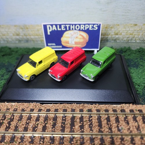 Ford Anglia model Vans 1 Red + 1 Green + 1 Yellow Diecast OO Scale - Picture 2 of 18