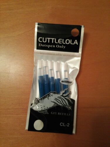 Cuttlelola-Dotspen-Ink Cartridges Only   (For Old Style Pen-none magnetic) - Picture 1 of 8