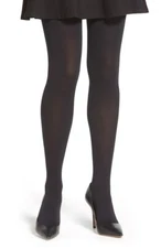 Pretty Polly Women's 180302 On The Go Compression Opaque Tight, Black Size XL