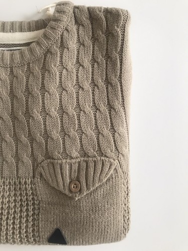 Soulstar Boys Sweater, Taupe Size 9/10 - Picture 6 of 9