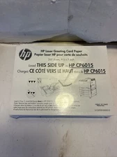 HP Hewlett Packard Greeting Card Paper 200 Coated Sheets Pre-scored 9.5” X 7”