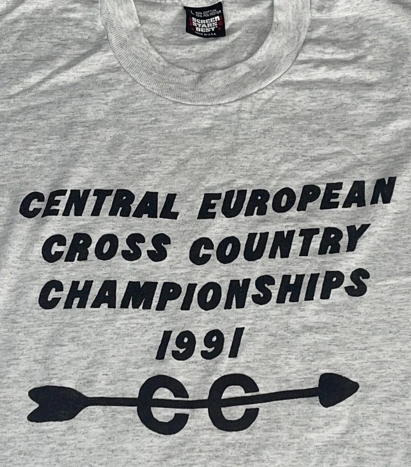 VTG Screen Stars Central European Cross Country Championships 1991 Large T-Shirt - Image 2 of 4