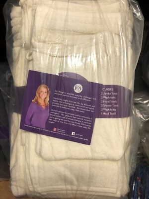 Joy Mangano JOY 11-piece Plush True Perfection Luxury Cosmetic Resistant Towels