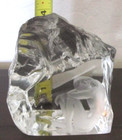 J. Drake Exenas Lead Crystal Glass Paperweight Signed Sweden 2-05-1966 Nude Man — photo 3