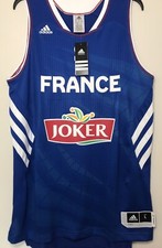 NWT 2014 France Adidas FIBA Olympics Basketball World Cup Vintage Jersey Size L