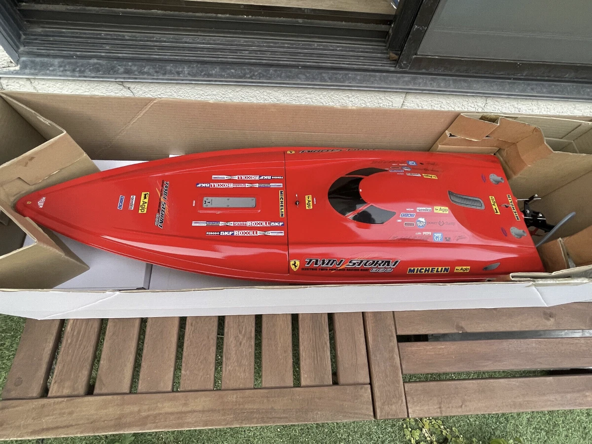 Kyosho Twin Storm 800 RC Boat Red 37 VINTEGE RARE IN STOCK eBay