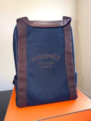 Hermes Sac De Pansage Groom Backpack Canvas (Unisex)