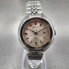 Seiko Watch Women 27mm Silver Dial Silver Tone Date Manual 2118-0400 Runs