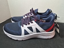 Avia Mens 10 Running Shoes Navy White Red Athletic Lightweight Breathable Mesh