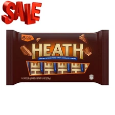 Chocolatey English Toffee Candy, Bars 1.4 Oz, 6 Count
