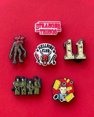 6 x Schuhstecker/Shoe Charms/Set für Clogs für STRANGER THINGS* Fans