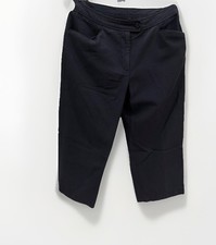 Vintage OSCAR DE LA RENTA Black Capri Pants 8P Oscar Made In USA! Cotton Blend