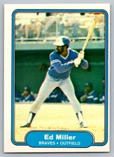 1982 Fleer Ed Miller #441 Atlanta Braves