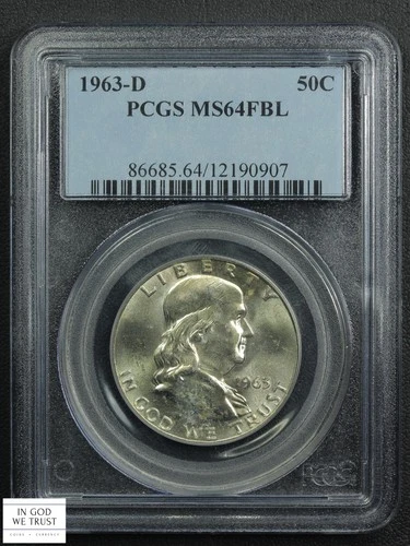 1963-D Franklin Half Dollar — photo from the most recent tracked eBay sale