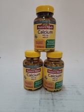 3x Nature Made Calcium 600 mg with Vitamin D3 120 Tablets Aug 2027