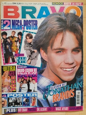 BRAVO Nr.17 vom 21.4.1994 mit Riesenposter Die Ärzte, Mark Owen, Kurt Cobain....