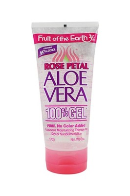 Fruit of the Earth Aloe Vera Gel - 6 oz Tube (170 g) - Rose Petal