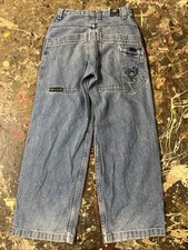 Jnco Kids Scientist Jeans Size 12 Blue Denim Wide Leg Y2K Vintage 90s Skater