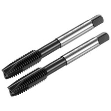 2-Pack M8x1.25mm Metric Spiral Point Tap, HSS TiCN-Coated Threading Tap