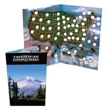 National Park America The Beautiful Quarters Folder Map Book -