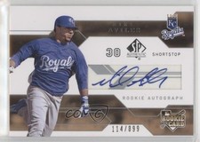 2008 SP Authentic Rookie Auto 114/899 Mike Aviles #186 Auto 0s55