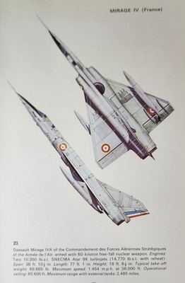 Dassault Mirage Picture Out of Print Aviation Vtg Info Sheet Decor Article     