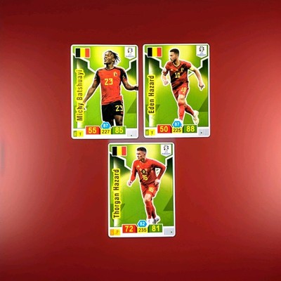 BELGIEN BELGIUM - 3 Sammelkarten - Batshuayi, E. Hazard, Th. Hazard