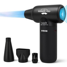 Compressed Air Duster - Electric Duster for Hair Barber, 3 Gear Mini Portable...