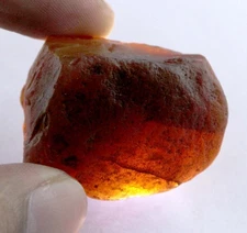 Natural Orangish Brown Hessonite Garnet Gemstone 142 Ct Rough Certified T13930