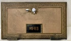 Vintage 11 X 6 Brass Postal Mail Box Door Federal Equipment Co. 1956 No . 1045