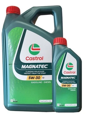 Castrol Magnatec 5W-30 C2 Acea C2 Psa B71 2290 6 Litres Huile Moteur - Photo 1/4