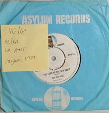 Joni Mitchell You Turn Me On I'm A Radio Vinyl Record 7" VG/G+ K13048 1972