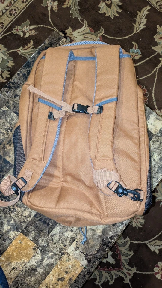 Ozark Trail 35 Ltr Convertible Backpack Duffel, Durable Polyester, Brown - Image 2 of 4