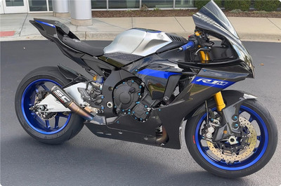 For Yamaha YZF R1 R1M 2020-2024 Carbon Fiber Painted Fairing Kit Glossy Black