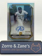 Alexander Pio Bowman Chrome 2026 Refractor /499 Auto