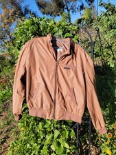 Vintage Members Only Brown Bomber Jacket 80's Vtg Mens 44 Medium