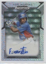 2019 Panini Prizm Draft Picks Auto Mojo Prizm 40/49 Fidel Montero #57 Auto 0x1
