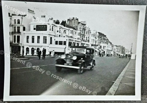 1936  Hastings - Lewcocks Restaurant - East Sussex -photo 9 by 6cm