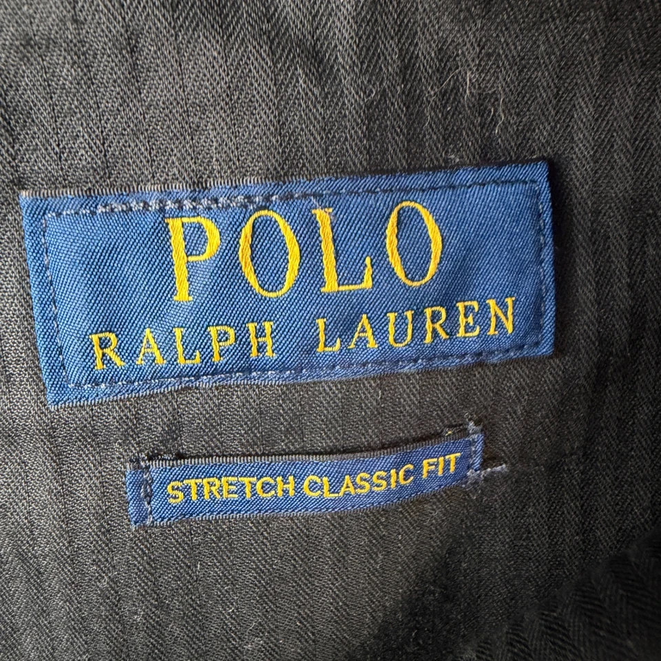 Polo Ralph Lauren Mens Gray Stretch Classic Fit Pleated Drawstring Pants 3XB - Image 4 of 4