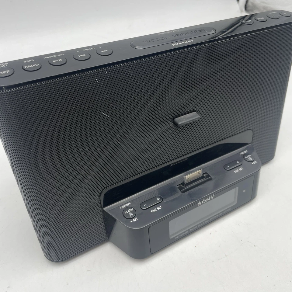 Sony ICF-CS15iP Dream Machine Personal Audio System / iPod Dock | TESTED WORKS! - Image 3 of 4