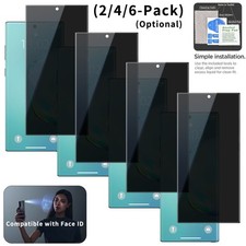 2/4/6 Pack Privacy For Samsung Galaxy Note 10 5G Screen Protector Tempered Glass